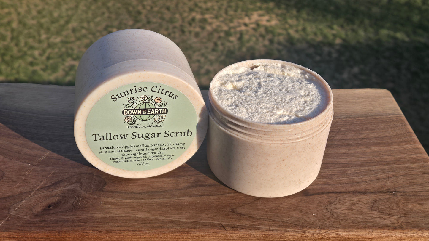 Tallow Sugar Scrub - Sunrise Citrus