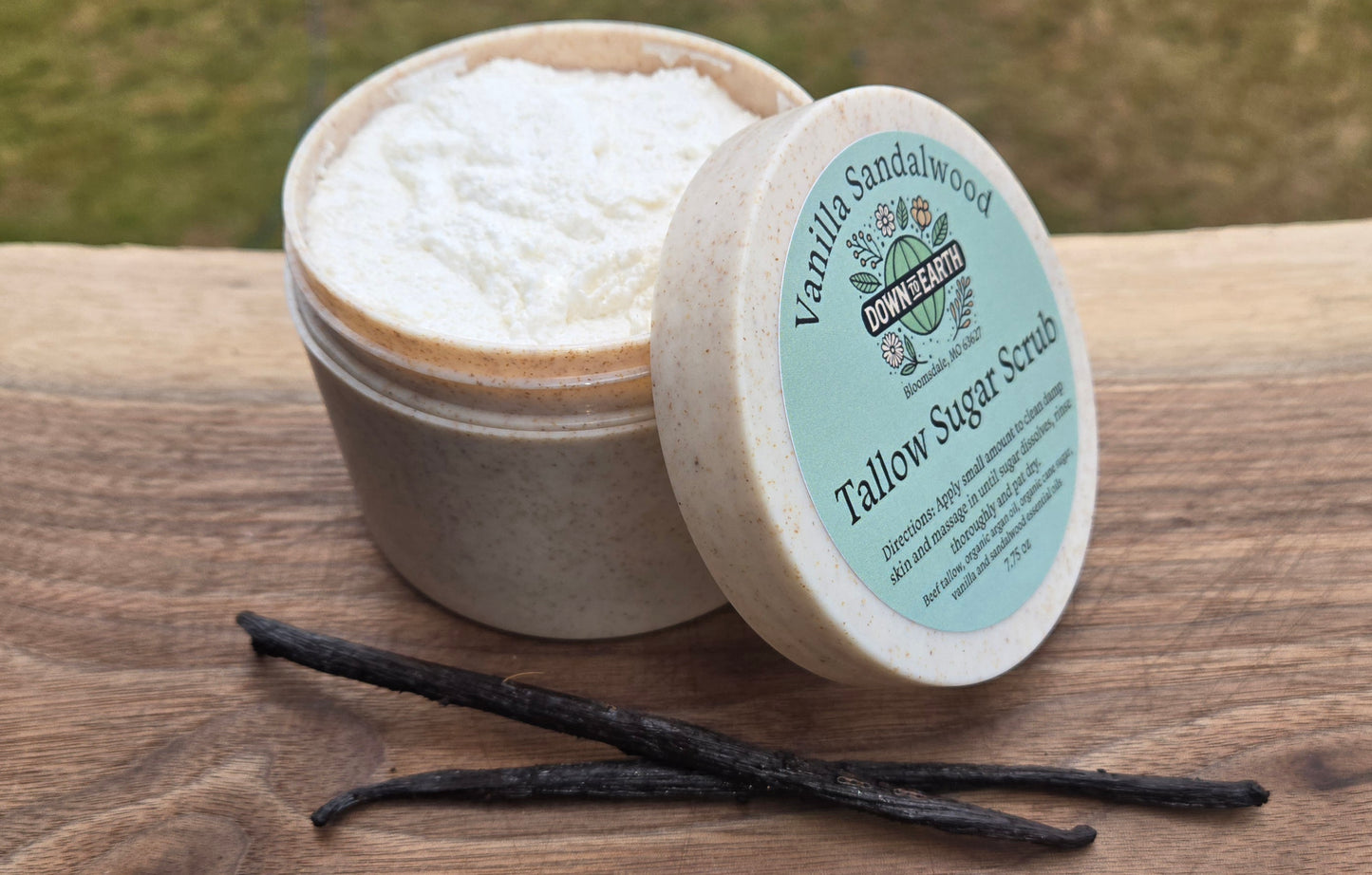Tallow Sugar Scrub - Vanilla Sandalwood