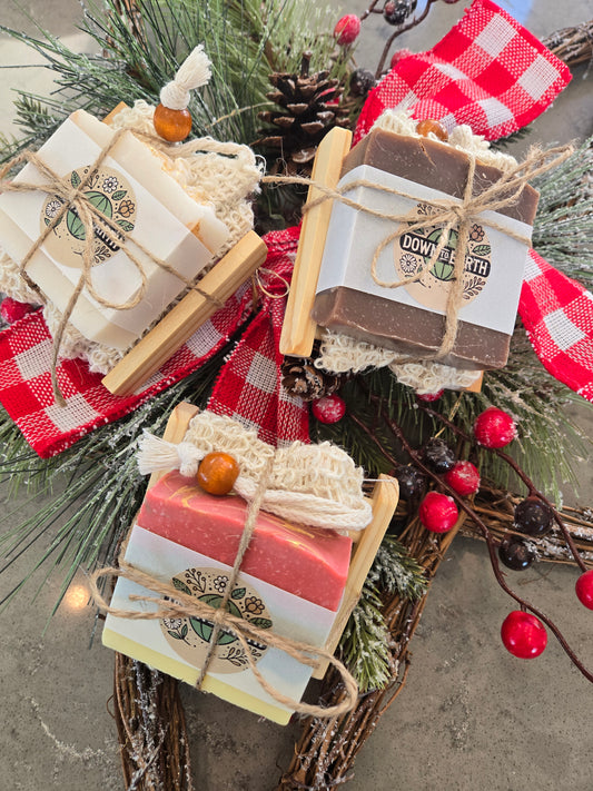 Soap, Saver Bag, & Soap Dish Gift Set